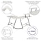 Flash Furniture 36.5 H, 71.5 W X Particleboard, Steel, White/Black NAN-CD-22181-WH-BK-GG - alternate 8
